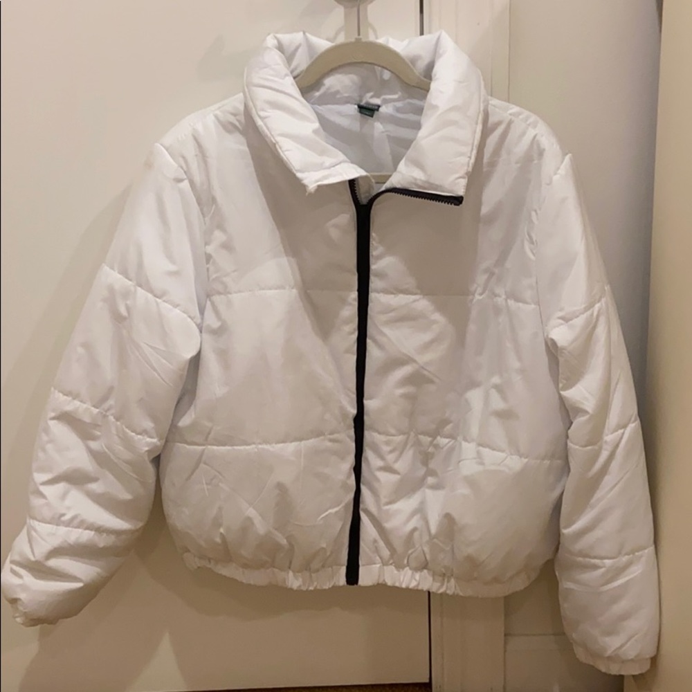 Wild Fable White Puffer Jacket